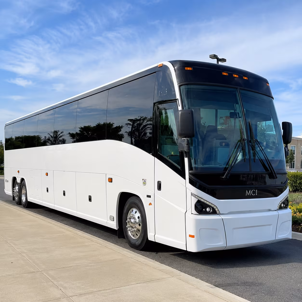 charter bus service for defense contractor teams and government program reviews near redmond