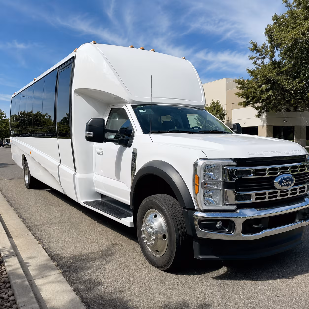 corporate campus and tech event buses in redmond