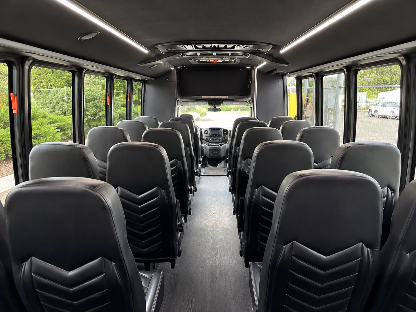 redmond 18 passenger minibus inside