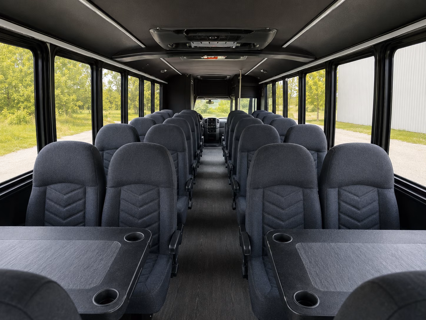 redmond 18 passenger minibus interior