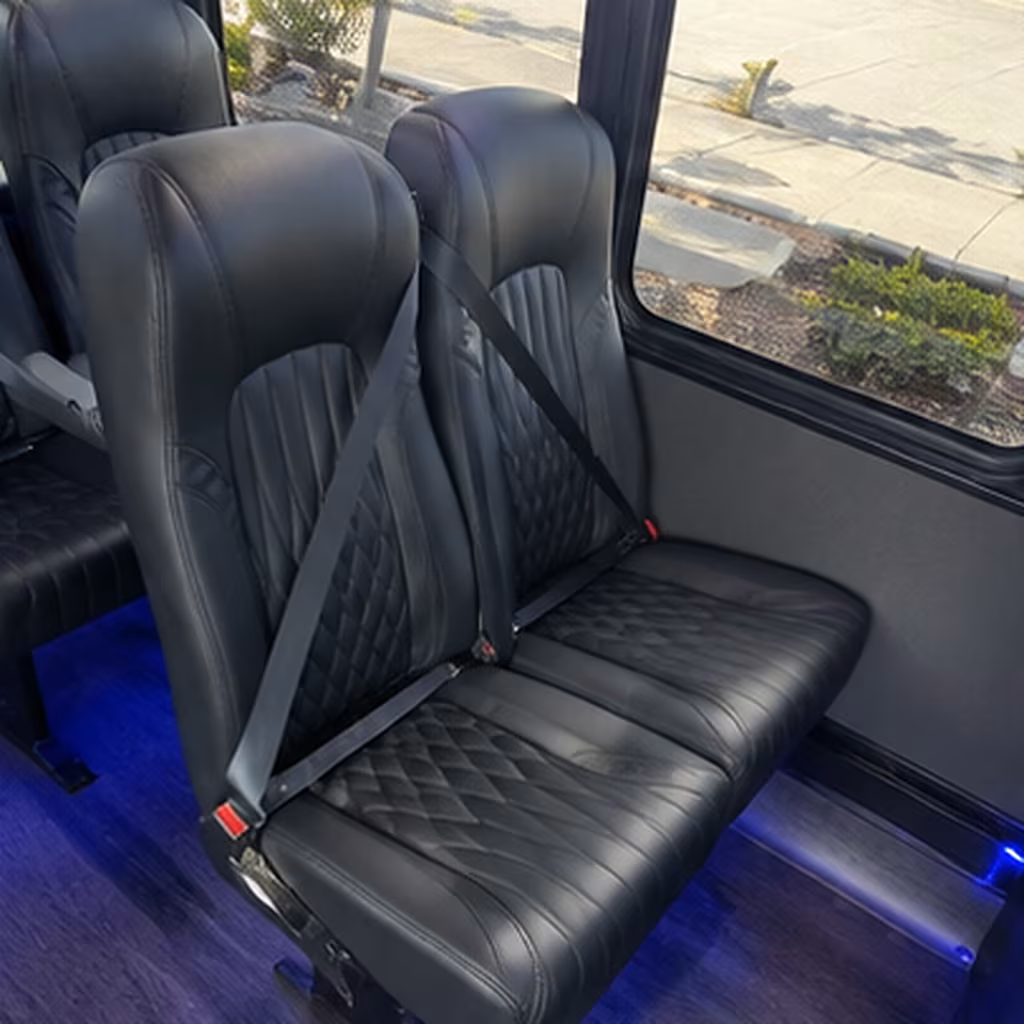 redmond 25 passenger minibus interior