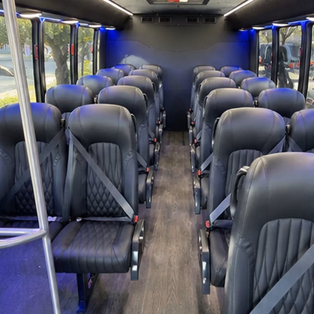 redmond 28 passenger minibus interior