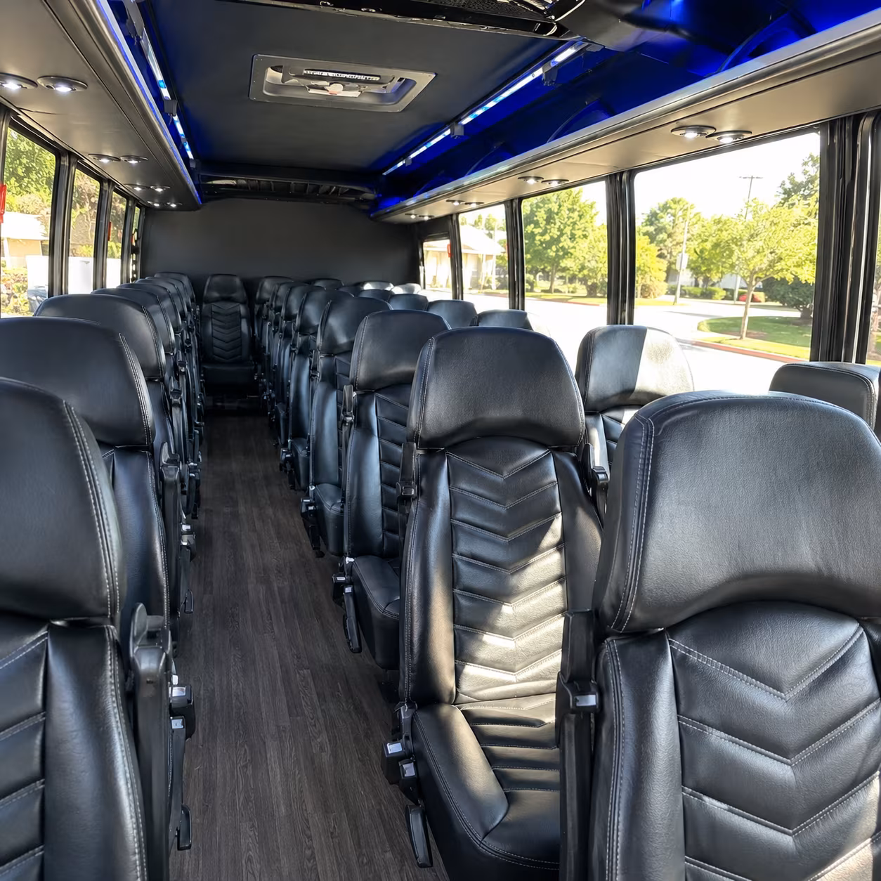redmond 30 passenger minibus inside
