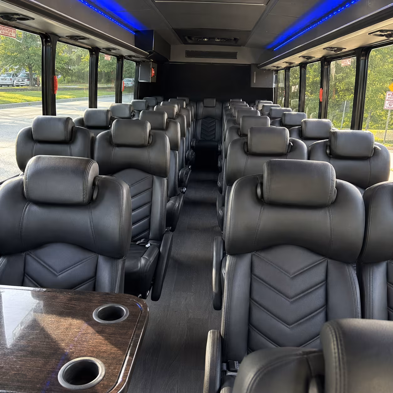 redmond 35 passenger minibus inside