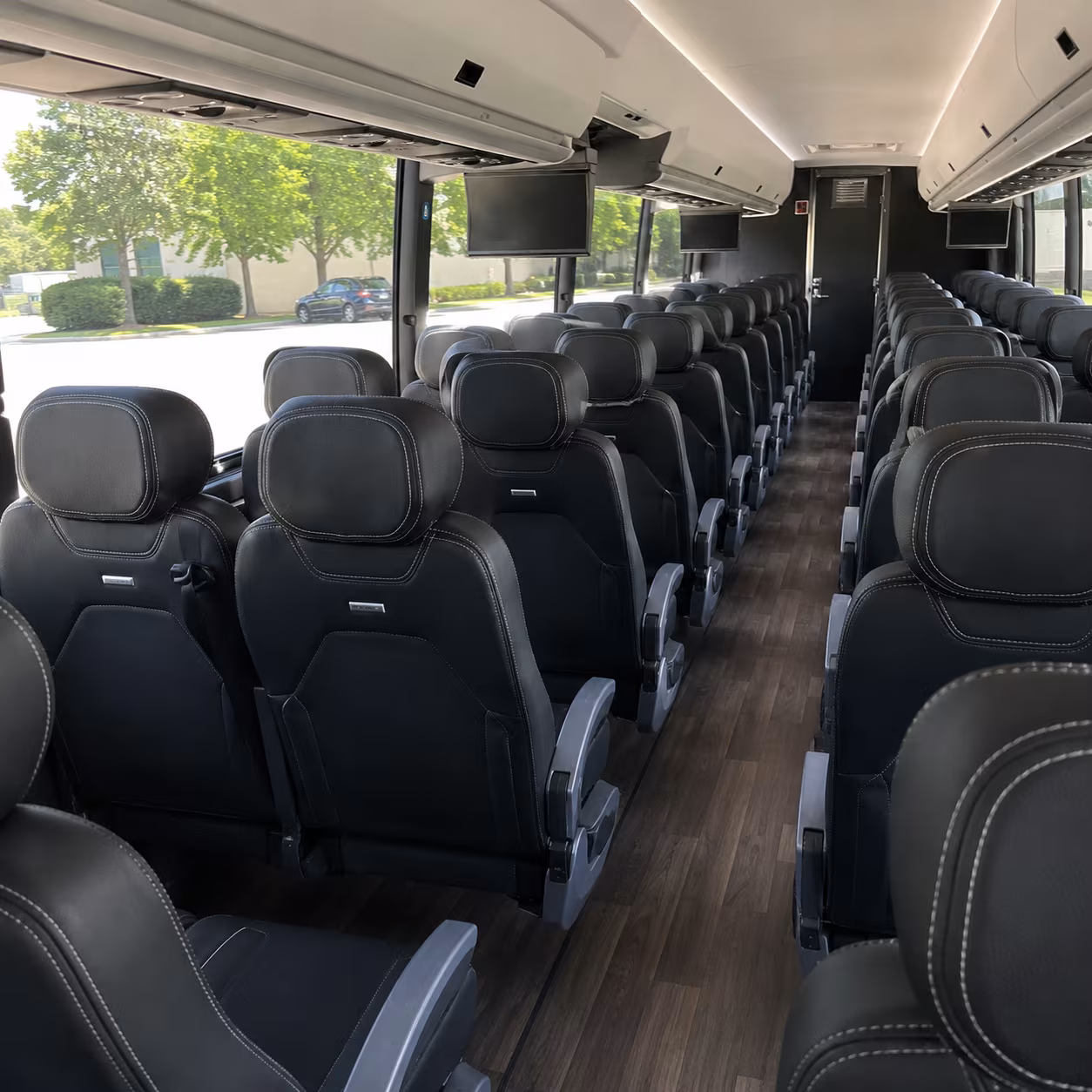 redmond 56 passenger charter bus interior